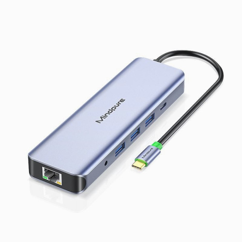 type-c擴展隖hdmi+VGA千兆網卡usb轉換hub集線器u盤4K高清