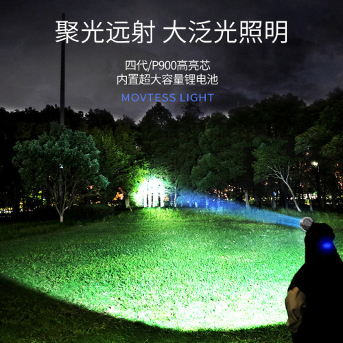 新款頭燈led戶外照明光杯強光頭燈USB充電頭戴式戶外夜釣照明