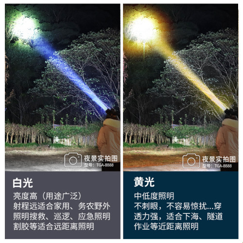 新款頭燈led戶外照明光杯強光頭燈USB充電頭戴式戶外夜釣照明