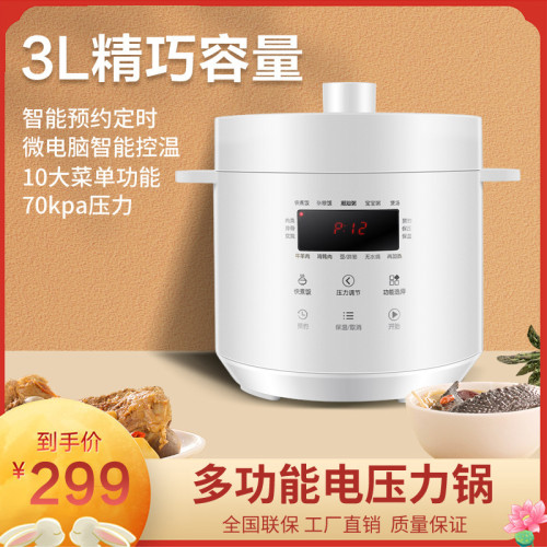 迷你電壓力鍋 3L高壓鍋小型壓力鍋高壓鍋飯煲3-4人110V壓力鍋5L鍋
