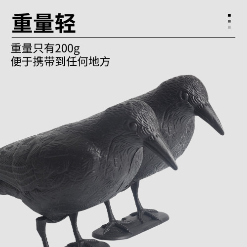 仿生烏鴉誘靶仿真誘導烏鴉靶子原野狩獵仿真鴿子箭靶戶外打獵娛樂