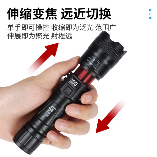 弓箭手電筒夜間射箭配件強光手電筒可裝雷射瞄準全息瞄手電筒支架