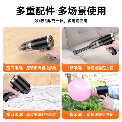 新款大功率無刷車用吸塵器小型無線充電手持吹吸一體機大吸力