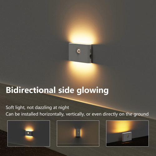 SmartHumaninductionRechargeablemagneticlednightlight磁吸設計