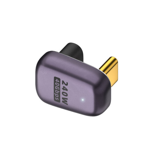 USB4全功能typec轉接頭90度彎頭公對母延長直角L/U型轉接口轉接器