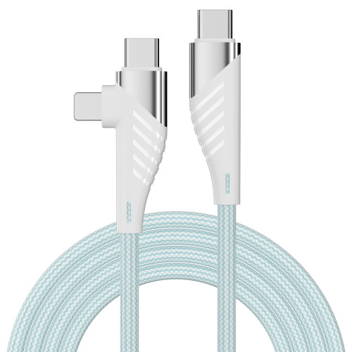 65W二合一數據線typec口PD快充充電線適用華爲蘋果安卓手機四合一