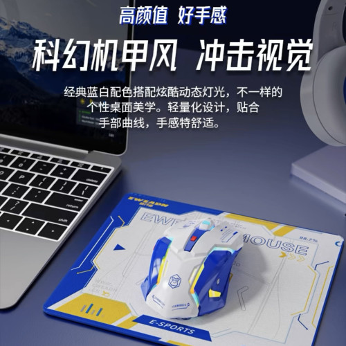 前行者G10靜音遊戯滑鼠側翼電鍍有線機械電競筆電桌上型