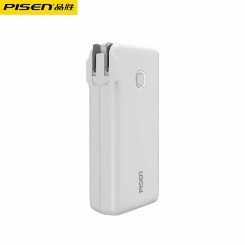 品勝充電寶自帶插頭大容量10000電霸帶線適用華爲小米65W雙向快充