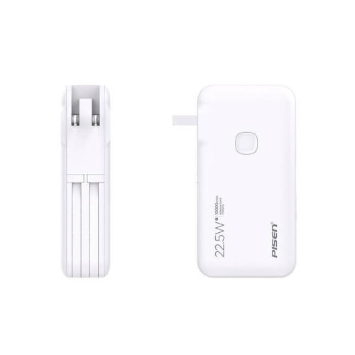 品勝充電寶自帶插頭大容量10000電霸帶線適用華爲小米65W雙向快充