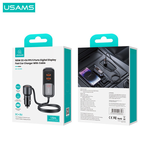 USAMS 汽車60W車充快充雙PD30W雙QC3.0車用充電器USB車充手機禮品