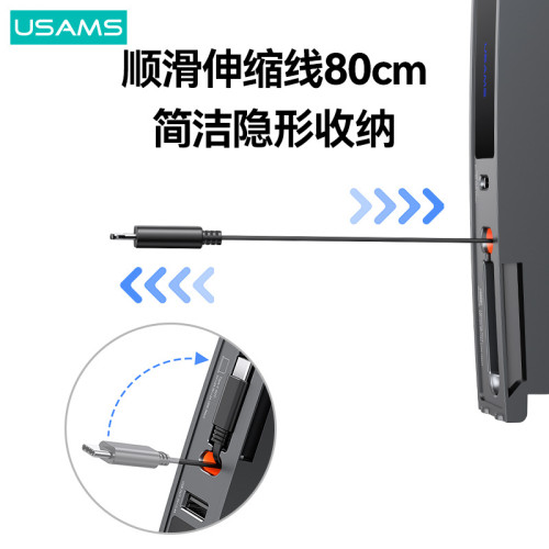 USAMS適用特斯拉model3/Y拓展隖集線器Hub特斯拉PD轉換器充電器