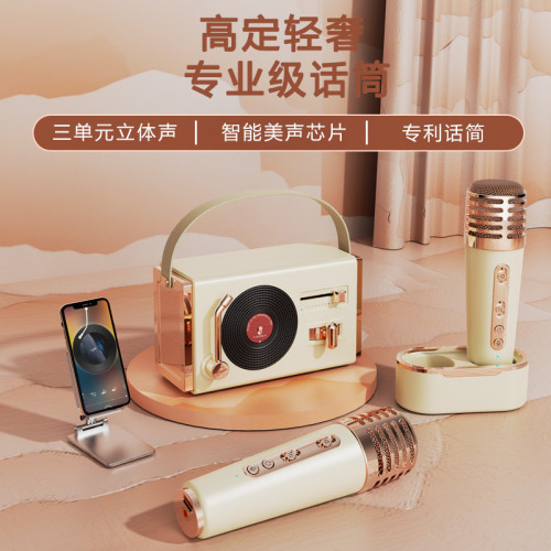 復古藍牙音箱可攜式戶外居家低音砲精品禮品古典手提式插卡U盤音響
