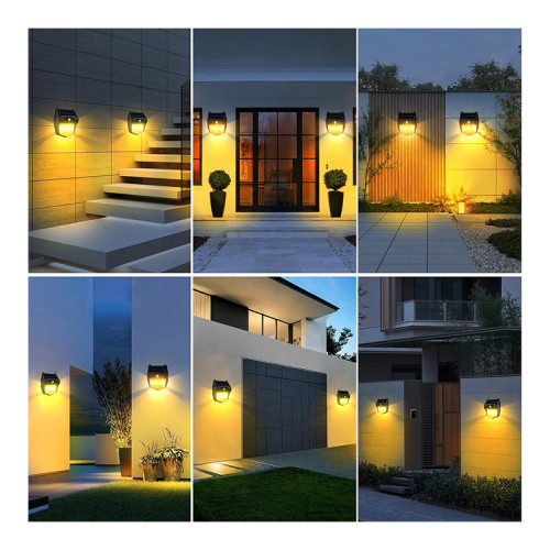 新款戶外太陽能壁燈戶外防水鎢絲燈感應庭院燈花園別墅小夜燈照明