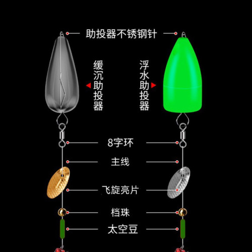 瓜子亮片路亞餌套裝綁好飛蠅即用線組助投器微物飛蠅鉤路亞假魚餌