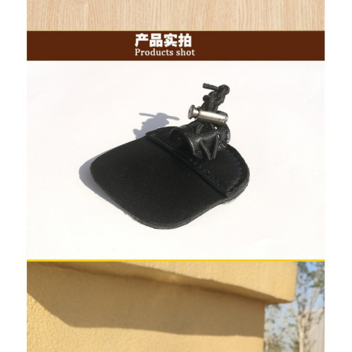 戶外射擊射箭保護用具超厚下三指護指光弓護指牛皮競技反曲弓弓箭