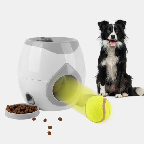 新款狗狗網球食物獎勵機犬互動訓練智能自動漏食器寵物玩具