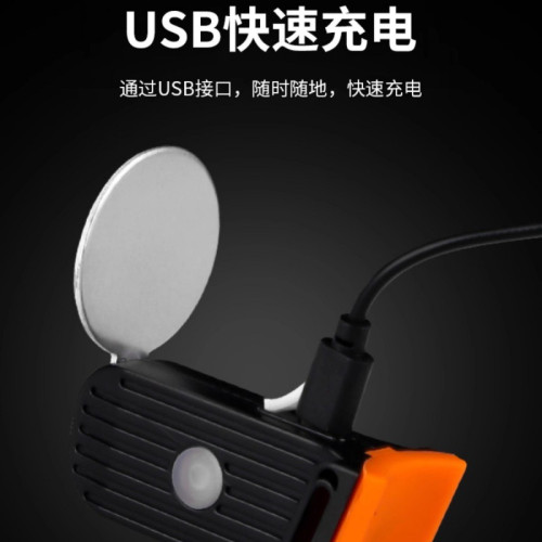 JR自行車刹車尾燈山地車燈夜騎公路單車騎行高亮創意尾燈usb充電