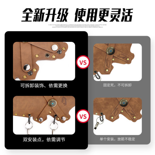箭袋反曲弓複合滑輪弓可用可腰掛PU掛式大容量箭囊美獵箭支收納袋