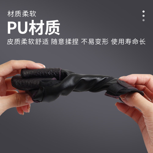 射箭三指手套戶外美獵弓箭護指護具傳統美獵弓反曲射箭三指護指套