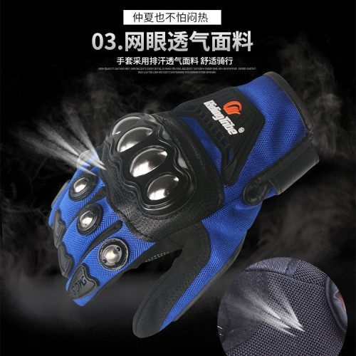 Riding Tribe摩托車手套防摔防滑賽車手套透氣防護可觸控螢幕賽車手套