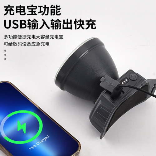 頭燈強光超亮充電釣魚專用夜釣續航超長鋰電頭戴式登山led礦燈