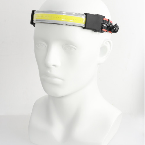 探美新款USB充電輕型LED泛光頭燈 戶外野營頭戴式柔光貼片COB頭燈