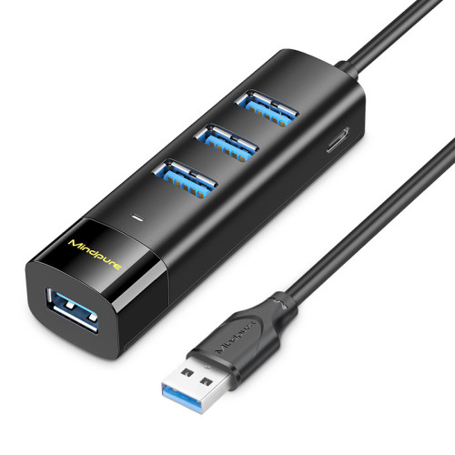 USB集線器3.0四口一分四拓展隖hub擴展器筆記型電腦type-c分線器