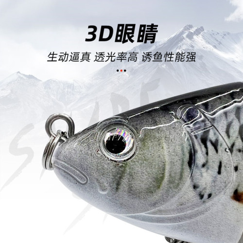 路亞多節魚餌10cm 下沉仿生6節硬餌仿真假餌斷節硬餌釣魚漁具假餌