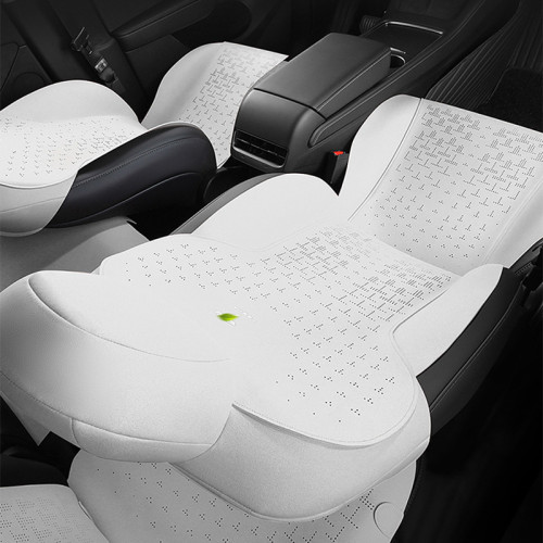 翻毛皮汽車坐墊特斯拉ModelY專用坐墊小蠻腰座椅套馬鞍墊四季通用