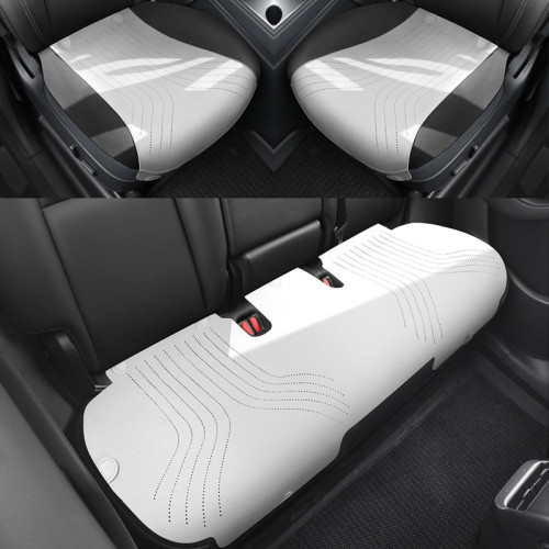 航空級翻毛皮汽車坐墊特斯拉Model3專用坐墊四季通用座椅套馬鞍墊