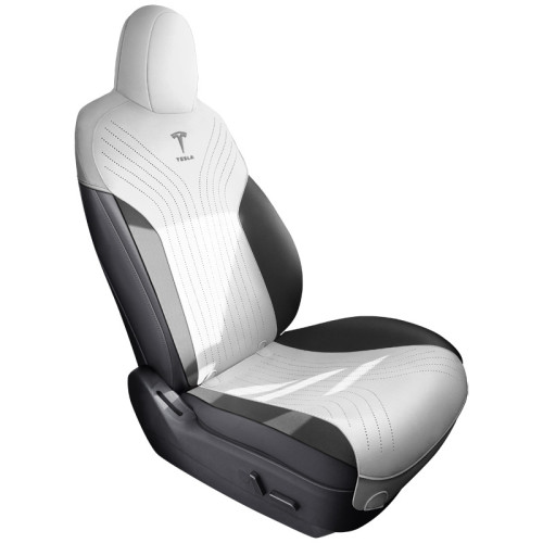 航空級翻毛皮汽車坐墊特斯拉Model3專用坐墊四季通用座椅套馬鞍墊