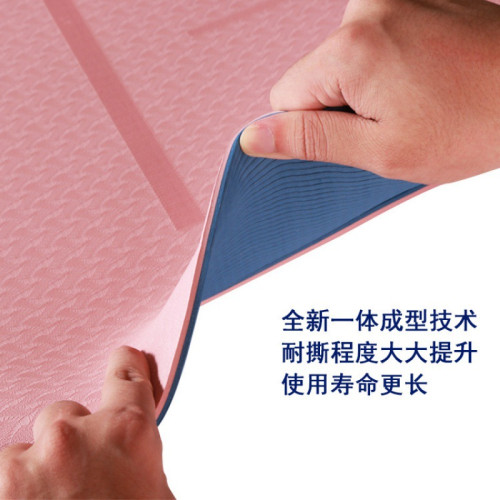 JR家用TPE瑜珈墊加厚加寬雙面防滑墊運動墊一體成型耐撕防水拒汗