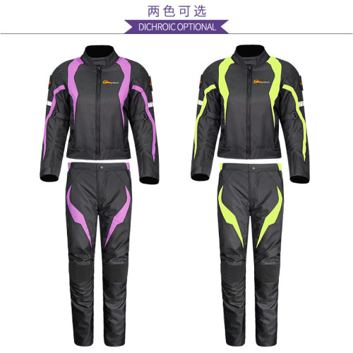 RidingTribe防水摩托車騎行服套裝女裝機車服修身防摔賽車服JK-64