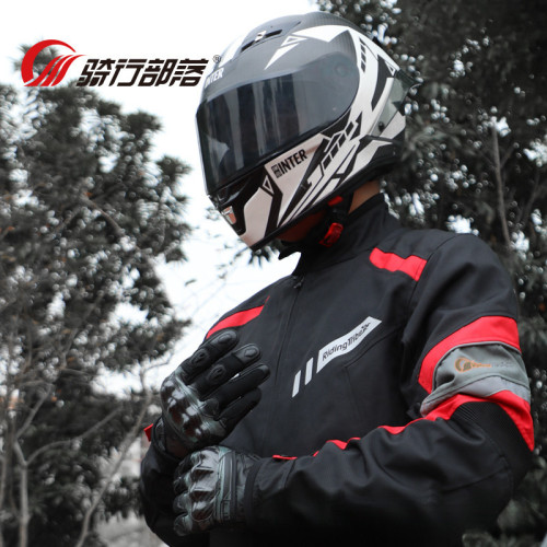 摩托車騎行服冬季新款機車服加棉保暖防水摩旅裝備賽車服防護裝備