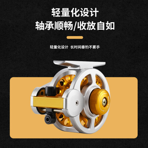 4.0倍速全金屬前打輪帶排線輪輕松 卸力冰釣輪漁輪魚線輪磯釣漁輪