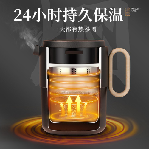 恩爾美保溫壺陶瓷內膽茶水分離老白茶燜茶壺智能顯溫辦公室熱水壺