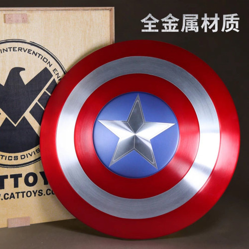 cattoys美國隊長盾牌 獵鷹款 全金屬振金盾牌1比1鋁合金手持模型