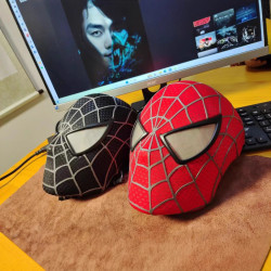 【手工製作]初代蜘蛛人面具托比馬奎爾手工製 作 絲條永久不脫落