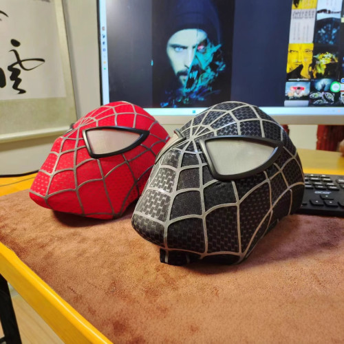 【手工製作]初代蜘蛛人面具托比馬奎爾手工製 作 絲條永久不脫落