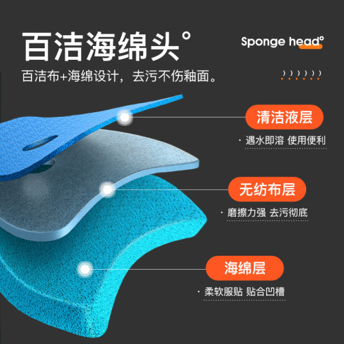 一次性馬桶刷可替換刷頭家用洗厠所神器衛生間專用可拋海綿清潔刷