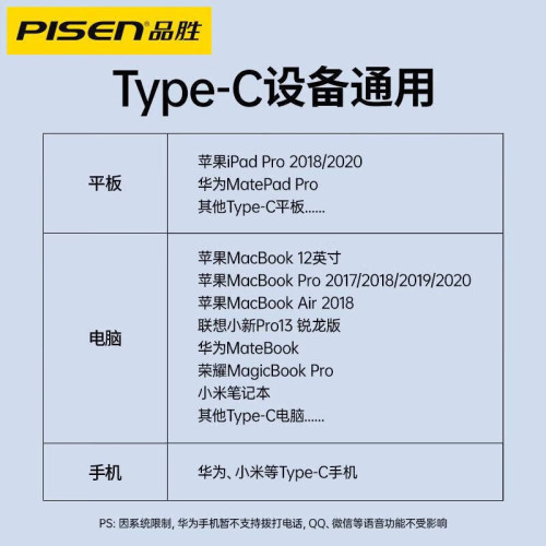 品勝Type-C轉3.5mm圓孔耳機轉接線頭音頻數字解碼適用蘋果16P電腦