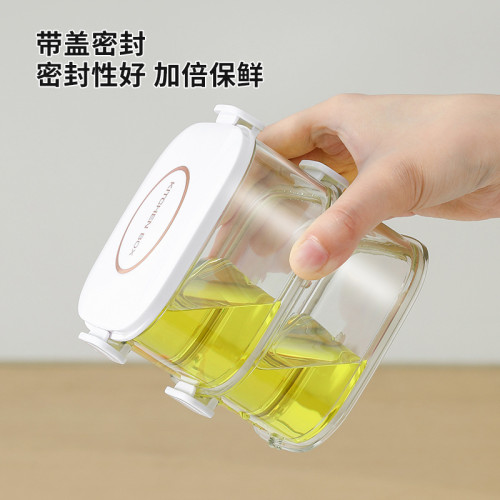 香料收納盒家用廚房食品級調料調味罐鹽罐乾料佐料陳皮密封儲物罐
