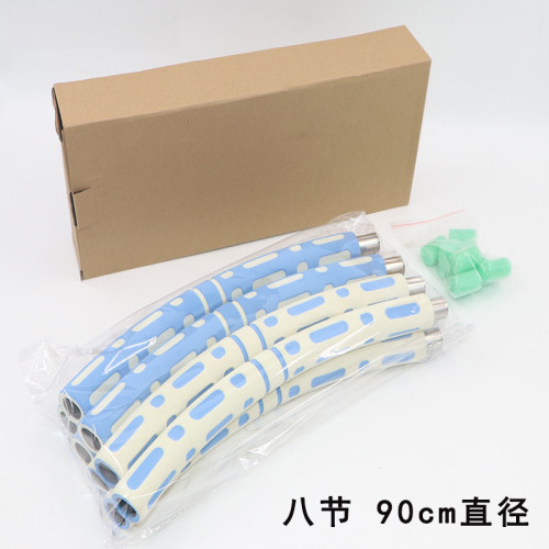 可拆卸自由加重海綿呼啦圈腹部健身圈收腹健腰神器八節拼接呼啦圈