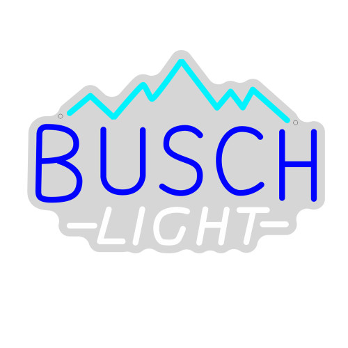 BUSCH LIGHT 酒吧臥室裝飾霓虹燈冰山造型設計霓虹標志