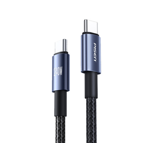 品勝240W數據線雙typec充電線編織線pd3.1閃充適用華爲小米蘋果iP