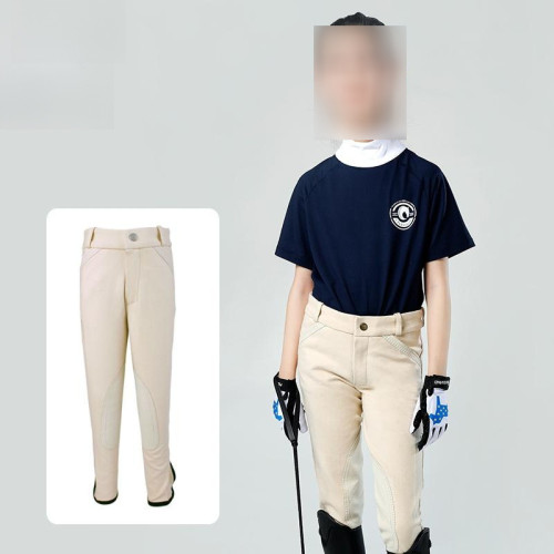 JR兒童針織騎馬褲透氣柔軟耐磨高彈小孩款馬褲馬具馬術用品
