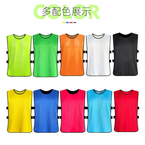 條紋網眼背心對抗服足球訓練團建馬甲籃球分組拓展服團建分組隊服