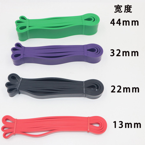 TPE扁皮筋力量健身帶伸展拉力帶 深蹲防滑翹臀阻力帶乳膠拉彈力圈