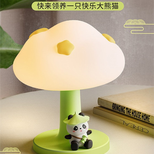雲朵熊貓小夜燈喂奶燈臥室床頭燈小孩伴睡燈起夜燈網紅小夜燈