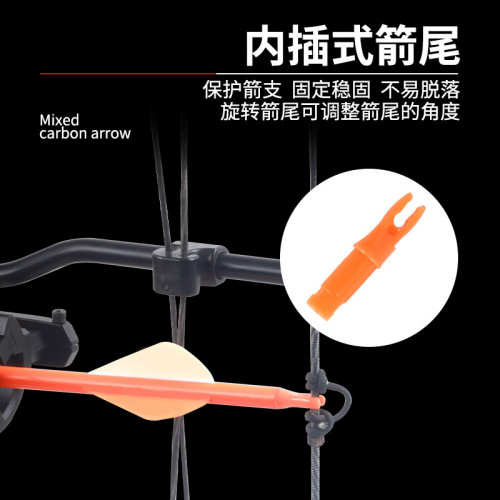 7.8mm彩桿混碳箭 複合射箭射擊弓箭複合射箭射擊弓箭器材反曲弓箭